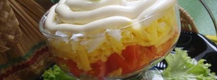 салат простой, слоеный. Шаг 8