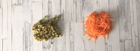 салат с белыми грибами и курицей. Шаг 2