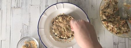 салат с белыми грибами и курицей. Шаг 9