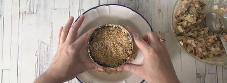 салат с белыми грибами и курицей. Шаг 10