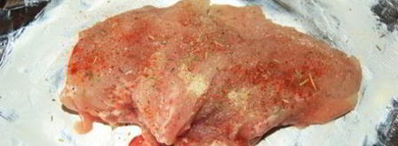 салат с курицей и огуречными роллами. Шаг 3