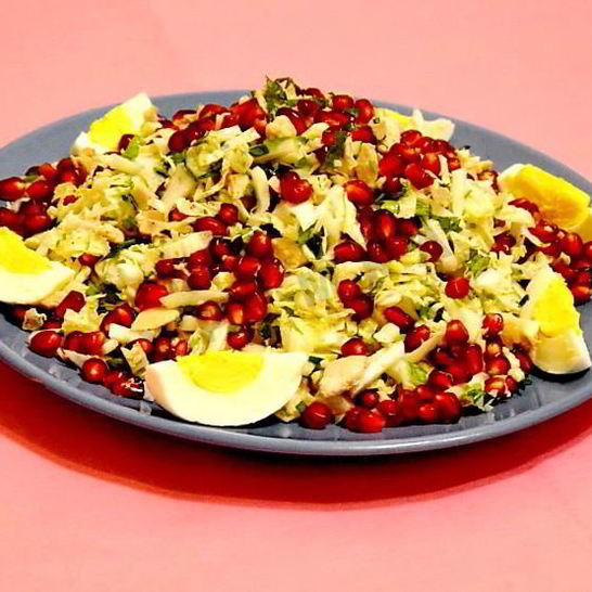 Рецепт салата с пекинской капустой и гранатом