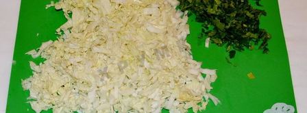 салат с пекинской капустой и гранатом. Шаг 2