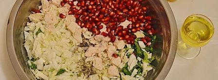 салат с пекинской капустой и гранатом. Шаг 4