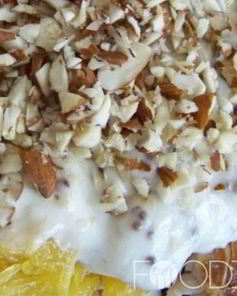 Салат с ветчиной и апельсином