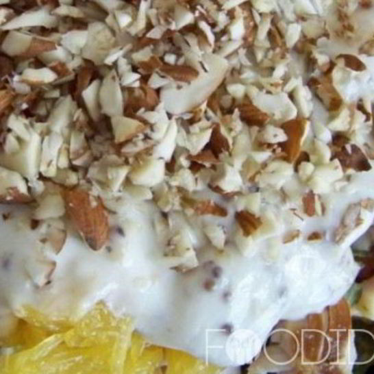 Рецепт салата с ветчиной и апельсином