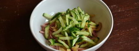 салат с ветчиной и грибами. Шаг 3