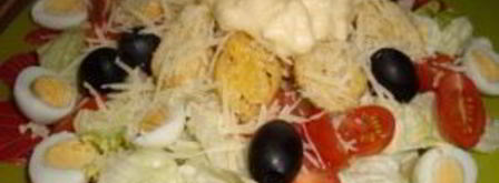 салат цезарь домашний. Шаг 11