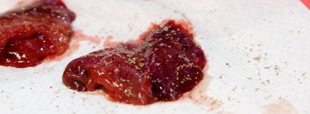 салат цезарь с куриной печенью. Шаг 2