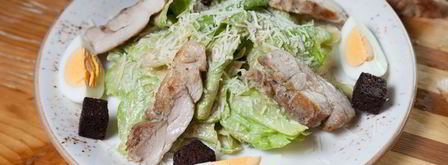 салат цезарь с курицей. Шаг 11