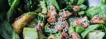 теплый вегетарианский салат. Шаг 9