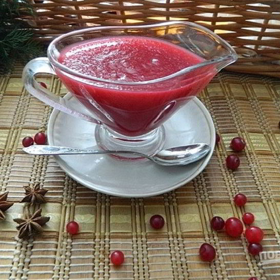 Рецепт клюквенного соуса с яблокома