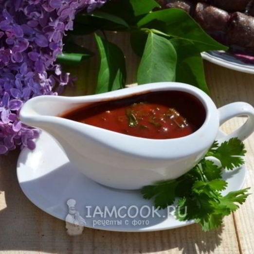 Соус с кинзой и томатной пастой