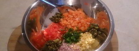 тартар из лосося. Шаг 14