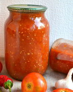 Соус томатный с яблоками и баклажанами в мультиварке