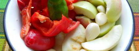 соус томатный с яблоками и баклажанами в мультиварке. Шаг 4