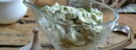 зеленый чесночный соус. Шаг 4