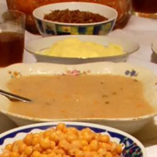 Рецепт белого борща с грибами на закваске