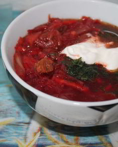 Борщ из говядины