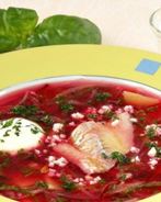 Борщ летний с рыбой