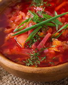 Борщ по-французски