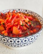 Борщ с фасолью