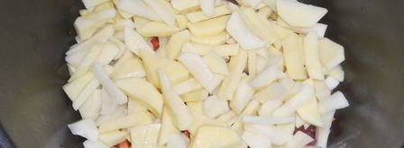 борщ с килькой в мультиварке. Шаг 3