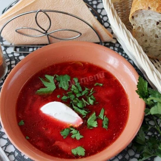 Рецепт борща с кислой капустой и свеклой