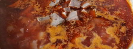 борщ с телячьим языком. Шаг 6