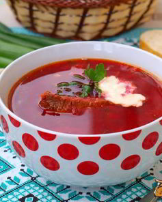 Борщ с телятиной