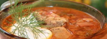 борщ с виноградными листьями. Шаг 7