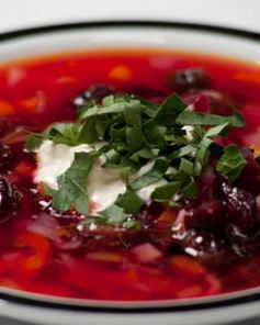 Борщ с вишней