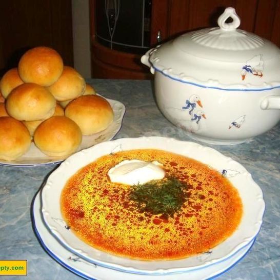 Рецепт борща со свининой и болгарским перцем в мультиварке