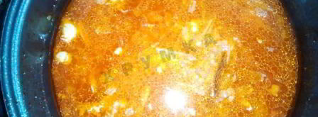 борщ со свининой в мультиварке. Шаг 9