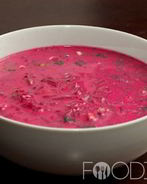 Холодный борщ с маринованной свеклой