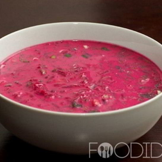 Рецепт холодного борща с маринованной свеклой