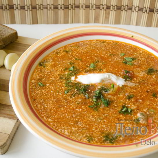 Рецепт красного украинского борща со свеклой