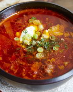 Настоящий украинский борщ