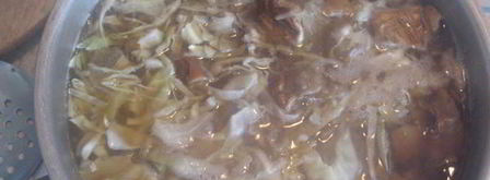 постный грибной борщ с черносливом. Шаг 8