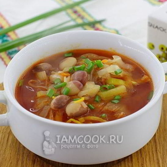 Рецепт постного красного борща