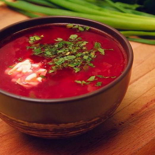 Украинский борщ без свеклы