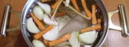 бульон куриный с рисом. Шаг 3