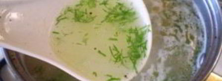 бульон куриный с рисом. Шаг 7