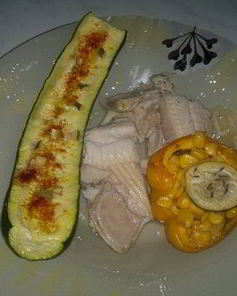 Лодочки из Болгарского перца, фаршированные кукурузой и фейхоа