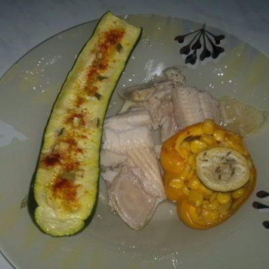 Рецепт лодочек из болгарского перца, фаршированные кукурузой и фейхоа