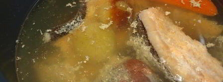 рыбный бульон в мультиварке. Шаг 4