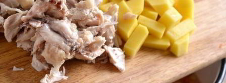 суп с клецками на курином бульоне. Шаг 6