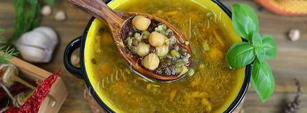 чечевичный суп с нутом и машем. Шаг 9