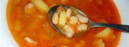 фасолевый суп без мяса. Шаг 7