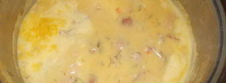 гороховый крем-суп на копченных ребрышках. Шаг 10